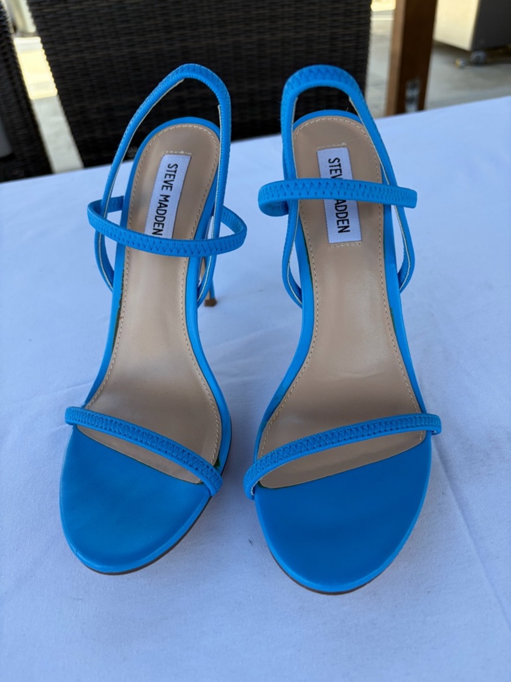 Steve Madden Gabriela Heels Blue, Size 8.5
